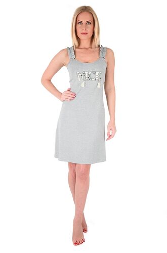 Γυναικείο νυχτικό Claire Katrania - Γκρι - NICE Καρώ - Viscose