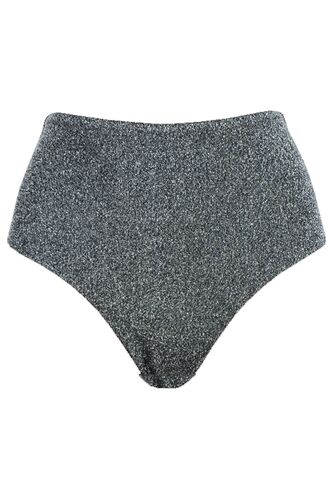 Ψηλόμεσο μαγιό slip Rock Club - Mix and Match σλιπ κανονικό - Lurex Μαύρο