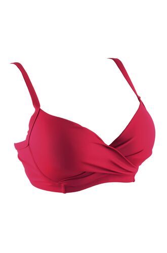 Μαγιό σουτιέν Rock Club - Κόκκινο Bikini - Μεγάλο στήθος - Cup E