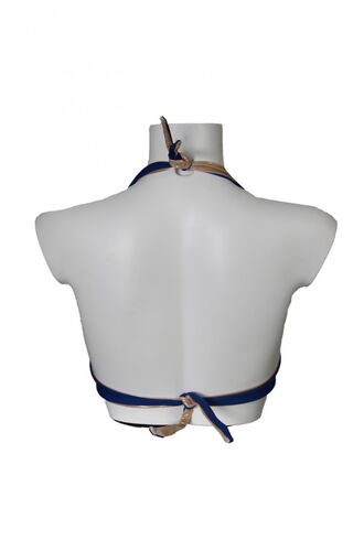 MED μαγιό τοπ Bella - Μπικίνι Μπλε -  Cup D χωρίς ενίσχυση - μεγάλα μεγέθη.