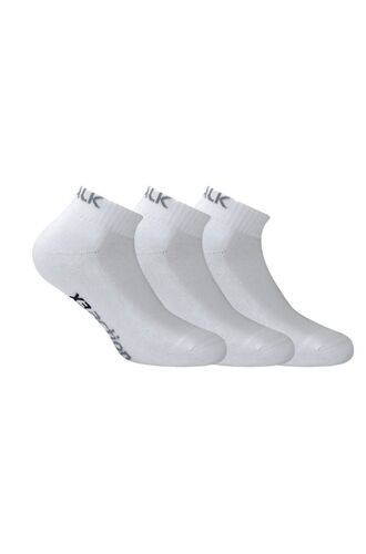 Walk Γυναικεία Βαμβακερές κοφτές κάλτσες (3 ζεύγη) - Λευκό