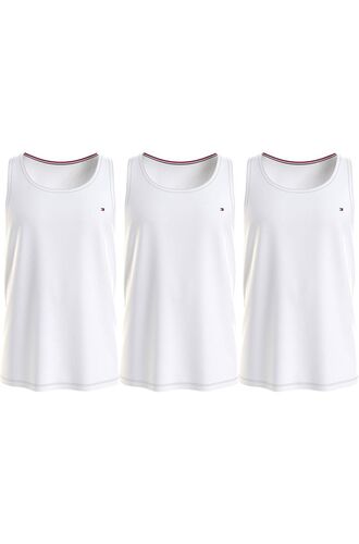 Ανδρικό T-shirt Tommy Hilfiger - Ελαστικό αμάνικο - Λευκό - 3 Pack