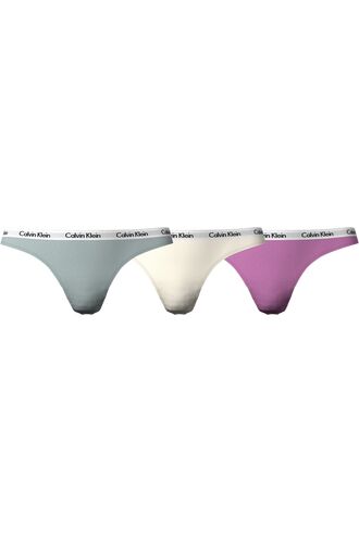 Γυναικεία String Calvin Klein - Λευκό λάστιχο - 3 pack
