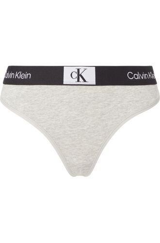 Γυναικείο String  Calvin Klein - Γκρι -  Μαύρο λάστιχο