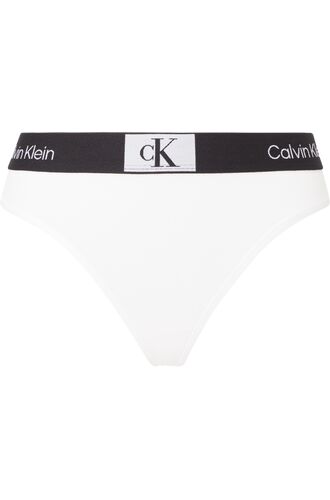 Γυναικείο String  Calvin Klein - Λευκό -  Μαύρο λάστιχο