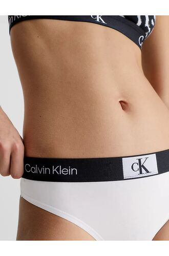 Γυναικείο String  Calvin Klein - Λευκό -  Μαύρο λάστιχοΓυναικείο String  Calvin Klein - Λευκό -  Μαύρο λάστιχο