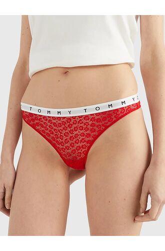 Γυναικείο String Tommy Hilfiger - Multi Color με δαντέλα - 3 pack