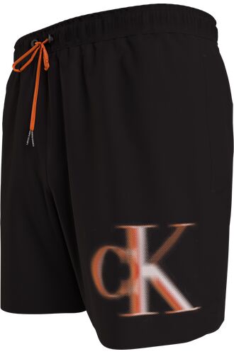 Ανδρικό Μαγιό Calvin Klein - Μαύρη Βερμούδα - Pixel print Logo