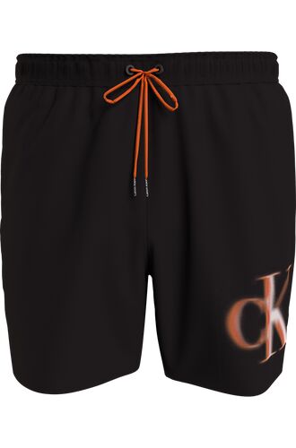 Ανδρικό Μαγιό Calvin Klein - Μαύρη Βερμούδα - Pixel print Logo