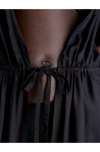 Γυναικείο Beachwear Calvin Klein - Tunik διάφανη - Μαύρη viscose