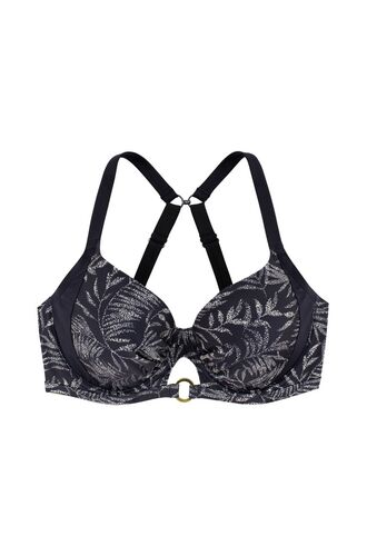 Γυναικείο μαγιό σουτιέν Dorina - Χωρίς ενίσχυση - Μαύρο Print - Cup E F