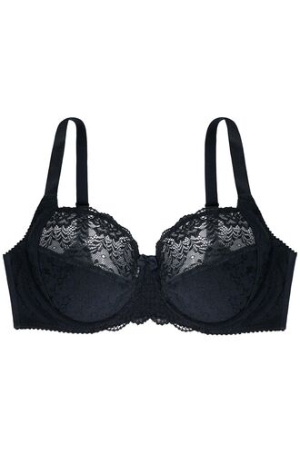 Σουτιέν Dorina Philippa - Μαύρο δαντέλα - Μεγάλα μεγέθη - Cup D E