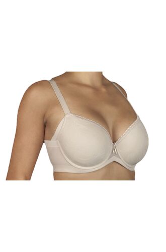 Σουτιέν Selene Violet - Μπεζ - Για μεγάλο στήθος - Τέλειο Κράτημα - Cup D