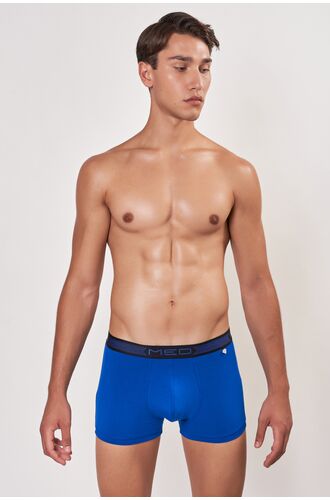 MED Ανδρικό boxer THOMAS - Μπλε - Μαύρο λάστιχο