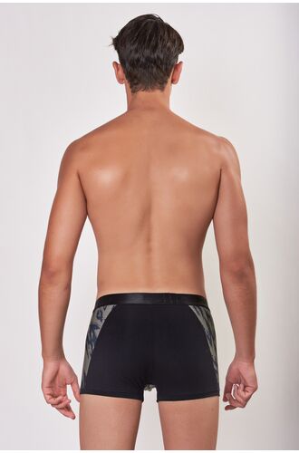 MED Ανδρικό boxer ROGER - Χακί - Μαύρο - Animal Print