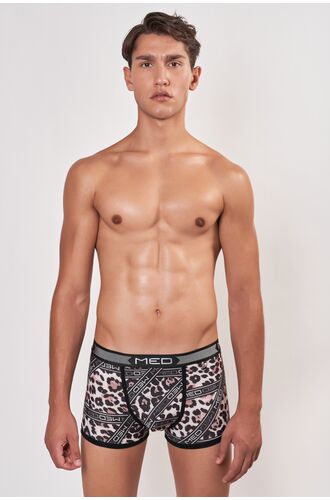 MED Ανδρικό boxer JAGUAR - Μαύρο - Animal Print