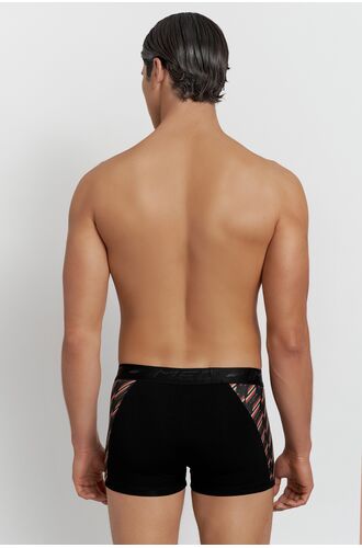 MED Ανδρικό boxer CAPSULE - Καφέ - Μαύρο - Print Logo