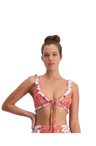 Γυναικείο μαγιό τοπ Piha - Floral - Mix & Match Longline Tri