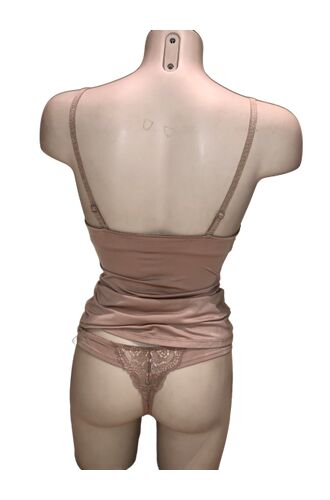 Γυναικείο Τοπάκι Lisca - Ελαστικό - Μπεζ - Σετ με Σλιπ