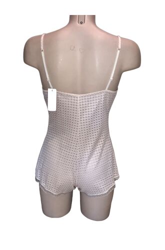 Κορμάκι Lida - Εκρού Ροζ - Δαντέλα