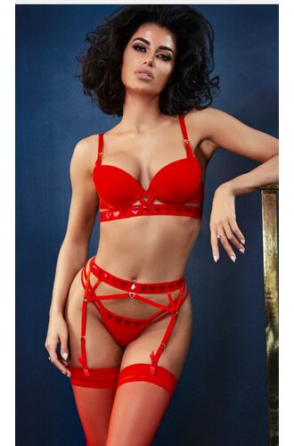 Σουτιέν Push Up MED Vallentina - Κόκκινο