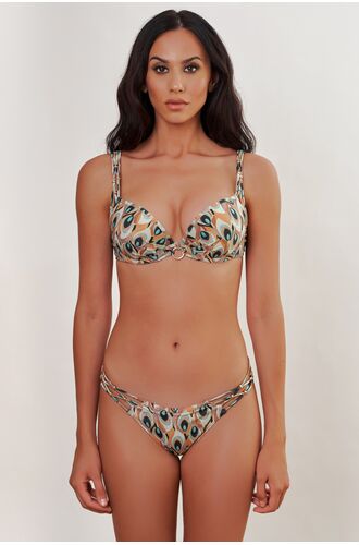 MED μαγιό σλιπ RUBIA - Mix and Match Σλιπ - Κανονικό - Peacock print