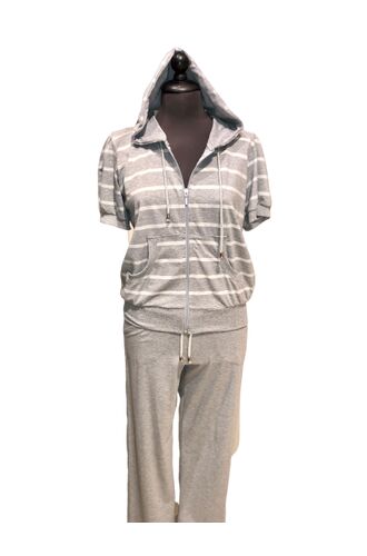 Γυναικεία φόρμα Set Claire Katrania - Ζακέτα με κουκούλα - Μακρύ Παντελόνι