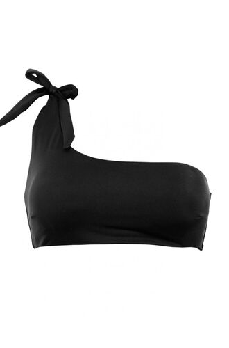 Μαγιό τρίγωνο Rock Club - Μαύρο τοπ Bikini - Ένας ώμος