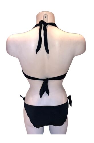 Γυναικείο μαγιό σετ - Μαγιό Μπικίνι  Βολάν - Black