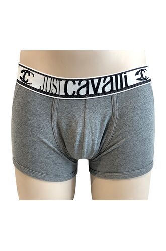 Ανδρικό boxer Just Cavalli - Γκρι - Λευκό λάστιχο - Logo