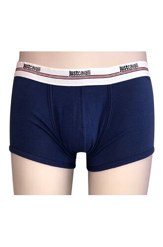 Ανδρικό boxer Just Cavalli - Μπλε - Λευκό λάστιχο - Τύπωμα πίσω