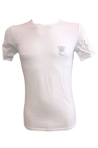 Ανδρικό T-Shirt Just Cavalli - Λευκό - Κοντό Μανίκι - Logo