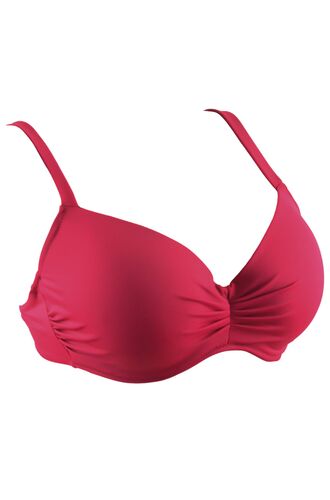 Μαγιό σουτιέν Rock Club - Μεγάλο στήθος - Red Wine Bikini - Cup D E