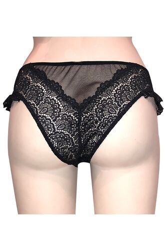 Brazilian slip Lida - Μαύρο Hipster - Δαντέλα