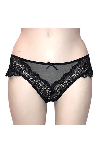 Brazilian slip Lida - Μαύρο Hipster - Δαντέλα