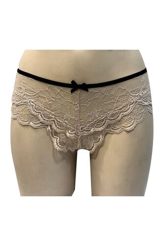 Brazilian slip Lida - Nude Hipster - Δαντέλα - Polyamide