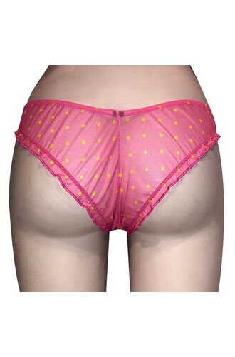 Brazilian slip Lida - Ροζ πουά - Hipster Δαντέλα