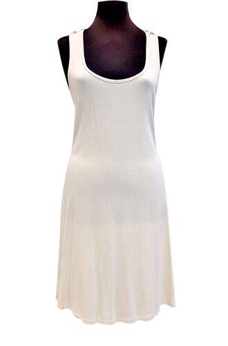 Γυναικείο νυχτικό Claire Katrania - Ιβουάρ - Δαντέλα πίσω