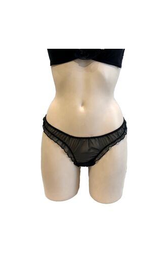 Γυναικείο slip Lida - Μαύρη διαφάνεια - Κανονικό