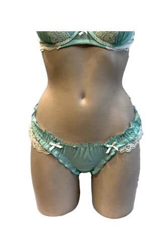 Γυναικείο String slip Lida - Βεραμάν - Λεπτομέρειες δαντέλας