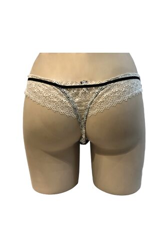 Γυναικείο String slip Lida - Εμπριμέ - Δαντέλα πίσω