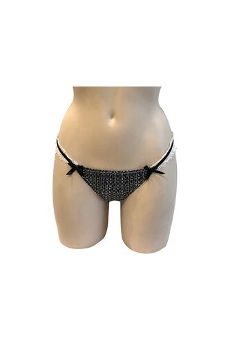 Γυναικείο String slip Lida - Εμπριμέ - Δαντέλα πίσω