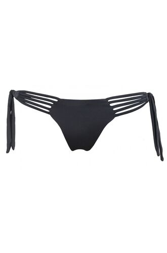 Μαγιό slip Rock Club - Μαύρο - Μπικίνι δετό - Κανονικό