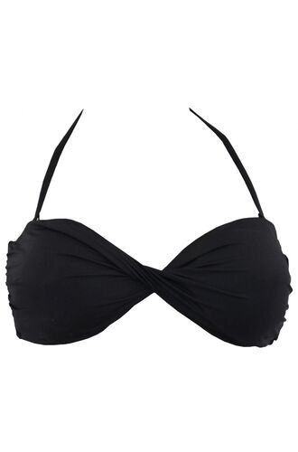 Μαγιό Strapless Rock Club - Bikini μαύρο - Στριφτό - Cup B