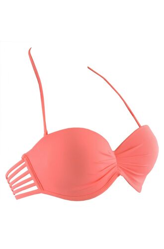 Μαγιό Strapless Rock Club - Bikini push-up - Melon - Cup B