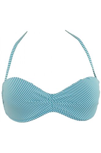 Μαγιό Strapless Rock Club - Bikini push-up - Ριγέ - Cup B