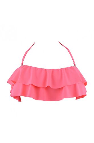 Μαγιό Strapless Rock Club - Κοραλί Bikini - Βολάν - Cup B