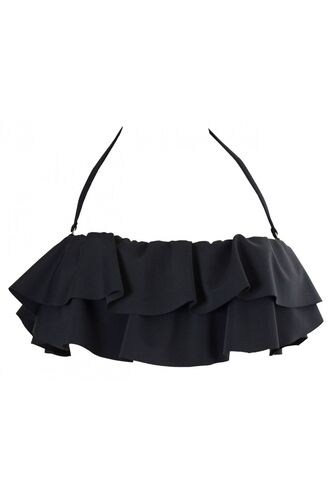 Μαγιό Strapless Rock Club - Μαύρο Bikini - Βολάν - Cup B