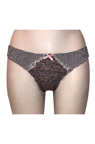 String slip Lida - Εμπριμέ - Φλοράλ & Πουά