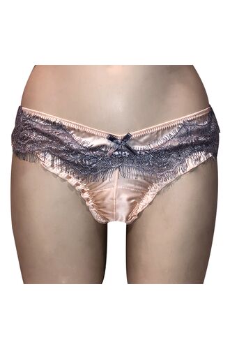 String slip Lida - Σατέν Hipster - Φλοράλ δαντέλα